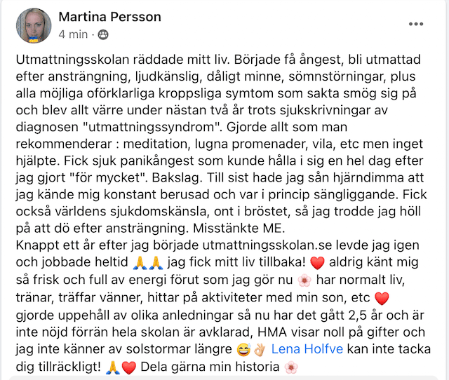 Välkommen till Utmattningsskolan - UMS - handlingsprogrammet som fungerar