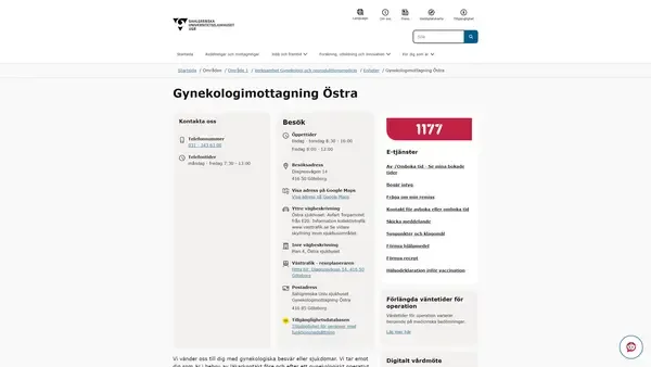 Gynekologimottagning Östra